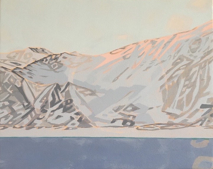 Inside Out, Svalbard,acrylic on canvas, 24